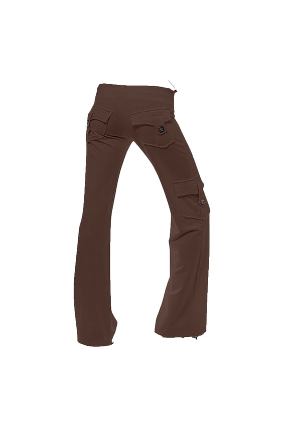 Yoga Pants for Women Bootcut Workout Gym Pants Drawstring Waist Plus Size Trousers with Pockets