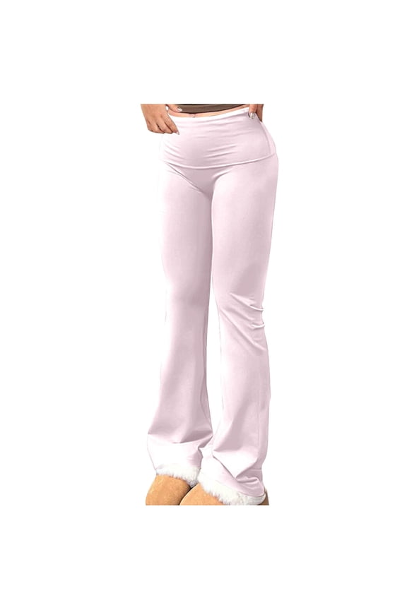 Yoga Pants for Women High Waisted Bottom Leggings Slim Fitted Stretchy Comfy Pajamas Pants