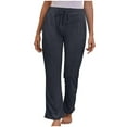 thumbnail image 1 of AherBiu Yoga Pants for Women Plus Size Drawstring Waist Loose Straight Leg Workout Trousers, 1 of 4