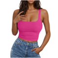 thumbnail image 1 of AherBiu Yoga Tank Tops for Women Crop Tops Sleeveless Slim Fitted Tshirt Going out Tops Summer Basic Tees, 1 of 7