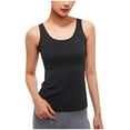 thumbnail image 1 of AherBiu Yoga Tank Tops for Women Mesh Sheer Back Crewneck Lightweight Quick-Dry Summer Workout Shirts, 1 of 9