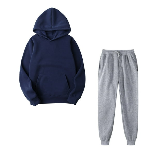 Aherbiu Fleece Lined Sweatsuits Women Winter Warm 2 Piece Outfits Jogging Pants Set Long Sleeve Hoodies Sweat Suits