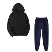 Aherbiu Fleece Lined Sweatsuits Women Winter Warm 2 Piece Outfits Jogging Pants Set Long Sleeve Hoodies Sweat Suits