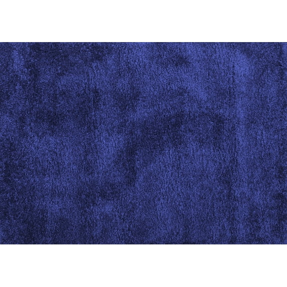 Ahgly Company Indoor Rectangle Abstract Blue Contemporary Area Rugs, 2' x 3'