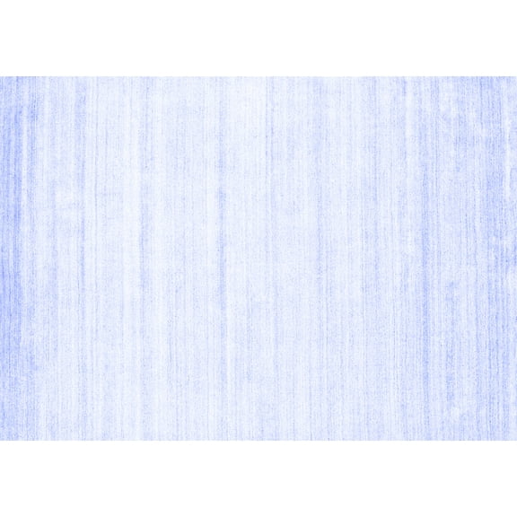 Ahgly Company Indoor Rectangle Abstract Blue Contemporary Area Rugs, 2' x 4'