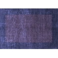 thumbnail image 1 of Ahgly Company Indoor Rectangle Abstract Blue Contemporary Area Rugs, 3' x 5', 1 of 4