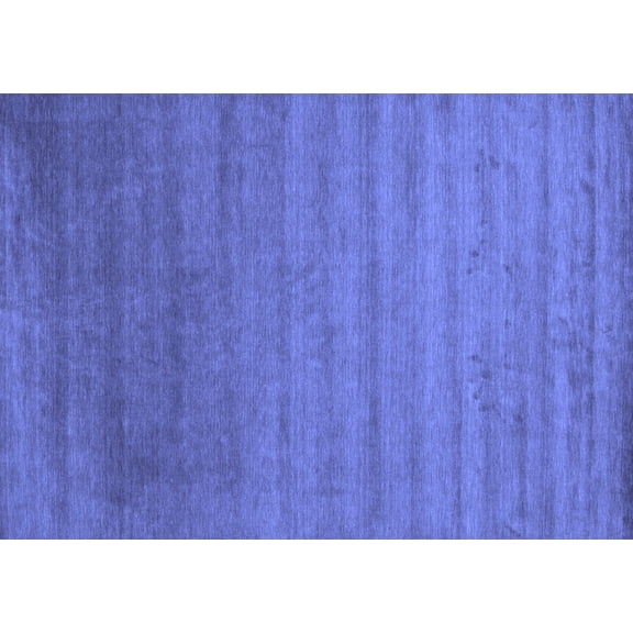 Ahgly Company Indoor Rectangle Abstract Blue Contemporary Area Rugs, 3' x 5'