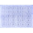 thumbnail image 1 of Ahgly Company Indoor Rectangle Abstract Blue Contemporary Area Rugs, 4' x 6', 1 of 4