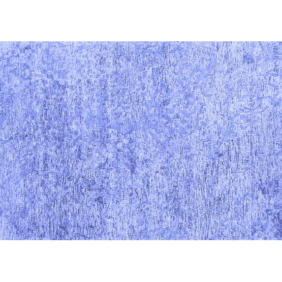 Ahgly Company Indoor Rectangle Abstract Blue Contemporary Area Rugs, 6' x 9'