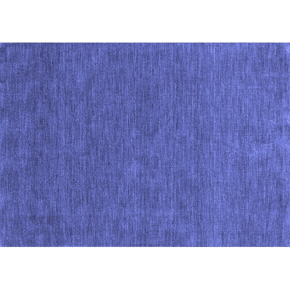 Ahgly Company Indoor Rectangle Abstract Blue Contemporary Area Rugs, 8' x 12'