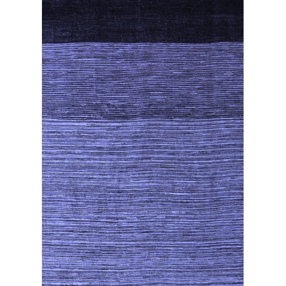 Ahgly Company Indoor Rectangle Abstract Blue Modern Area Rugs, 2' x 4'
