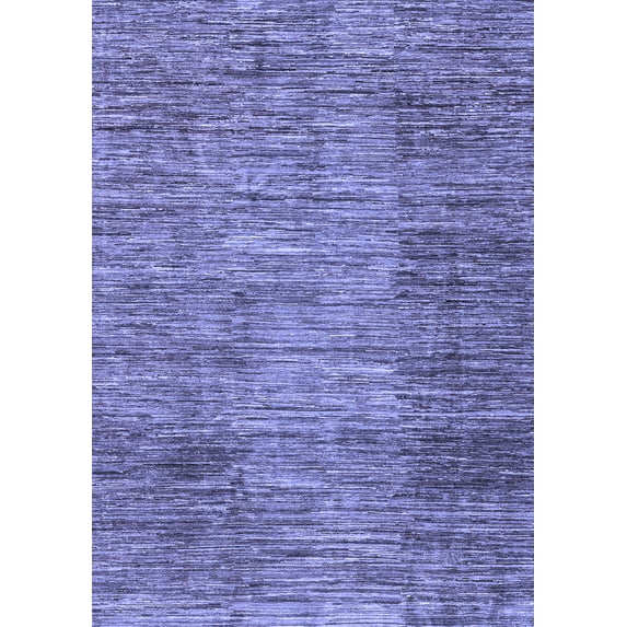 Ahgly Company Indoor Rectangle Abstract Blue Modern Area Rugs, 2' x 5'