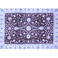 thumbnail image 1 of Ahgly Company Indoor Rectangle Abstract Blue Modern Area Rugs, 5' x 8', 1 of 4