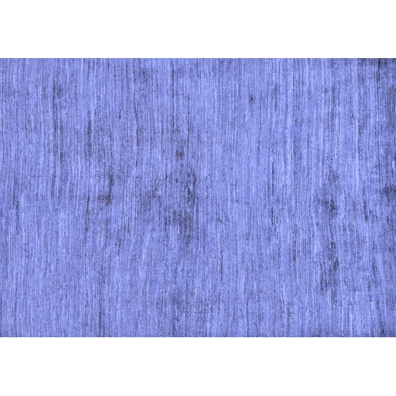 Ahgly Company Indoor Rectangle Abstract Blue Modern Area Rugs, 7' x 10'