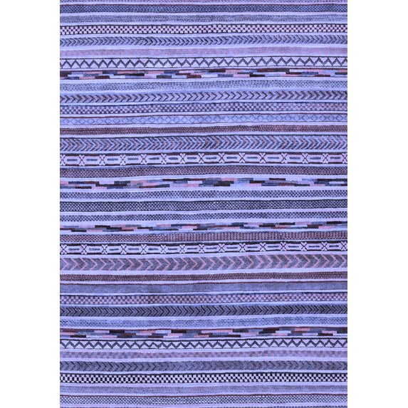Ahgly Company Indoor Rectangle Abstract Blue Modern Area Rugs, 8' x 10'