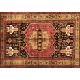 thumbnail image 1 of Ahgly Company Indoor Rectangle Abstract Brown Contemporary Area Rugs, 2' x 3', 1 of 4