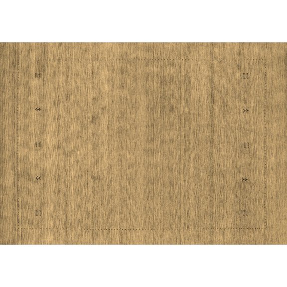 Ahgly Company Indoor Rectangle Abstract Brown Contemporary Area Rugs, 3' x 5'