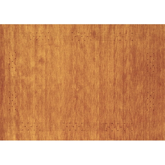 Ahgly Company Indoor Rectangle Abstract Brown Contemporary Area Rugs, 3' x 5'