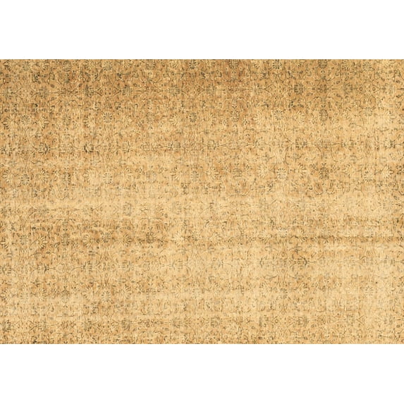 Ahgly Company Indoor Rectangle Abstract Brown Contemporary Area Rugs, 4' x 6'