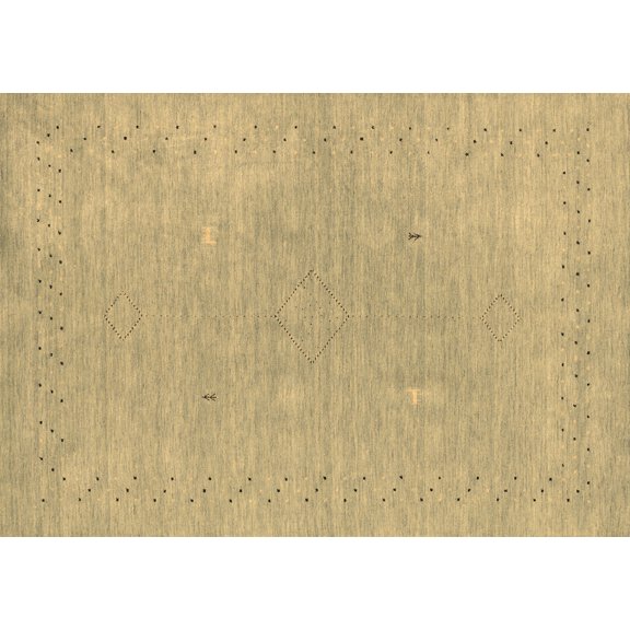 Ahgly Company Indoor Rectangle Abstract Brown Contemporary Area Rugs, 5' x 7'