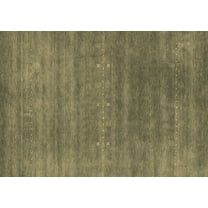 Ahgly Company Indoor Rectangle Abstract Brown Contemporary Area Rugs, 5' x 7'