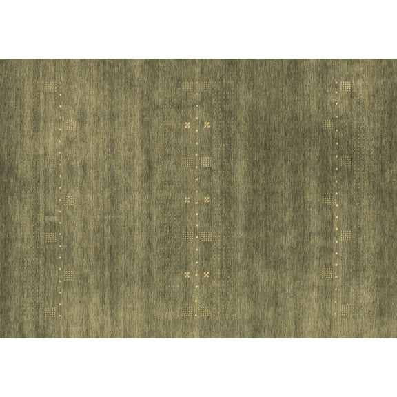 Ahgly Company Indoor Rectangle Abstract Brown Contemporary Area Rugs, 5' x 7'