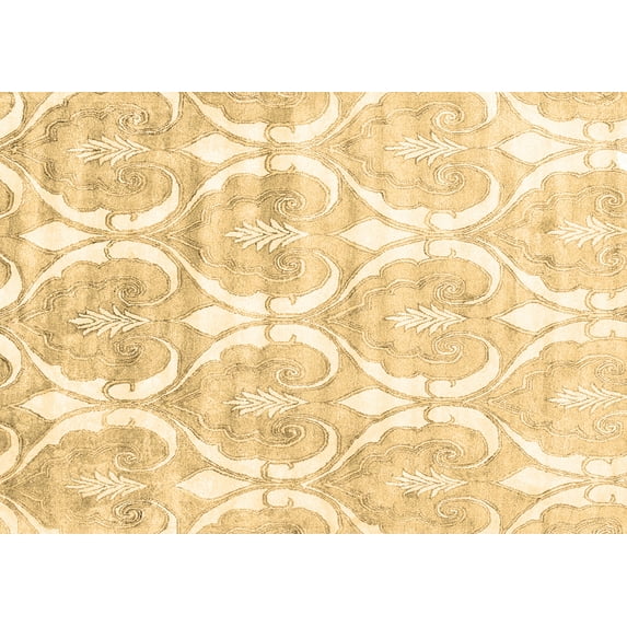 Ahgly Company Indoor Rectangle Abstract Brown Contemporary Area Rugs, 6' x 9'