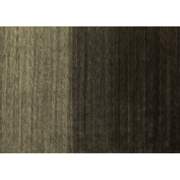 Ahgly Company Indoor Rectangle Abstract Brown Contemporary Area Rugs, 7' x 9'