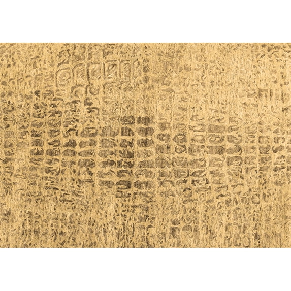 Ahgly Company Indoor Rectangle Abstract Brown Contemporary Area Rugs, 8' x 10'