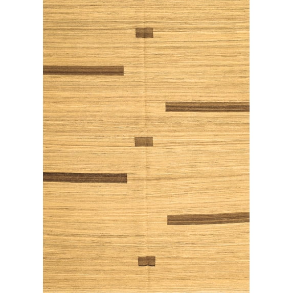 Ahgly Company Indoor Rectangle Abstract Brown Contemporary Area Rugs, 8' x 12'