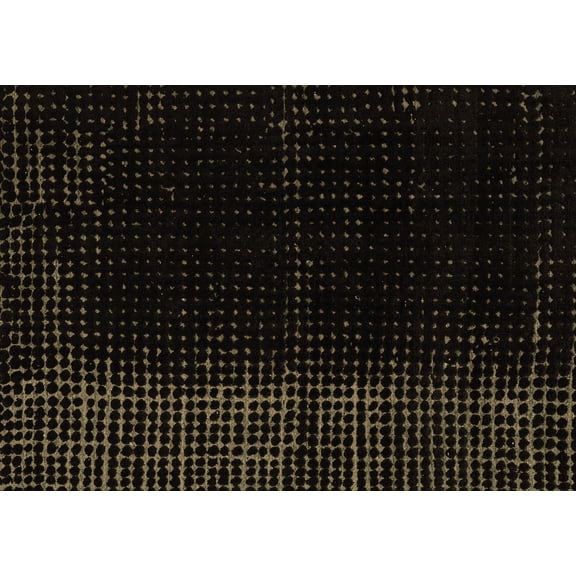 Ahgly Company Indoor Rectangle Abstract Brown Modern Area Rugs, 2' x 3'