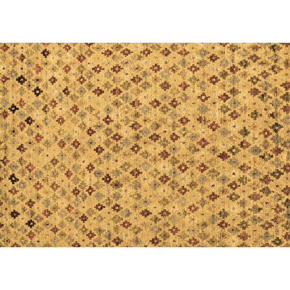 Ahgly Company Indoor Rectangle Abstract Brown Modern Area Rugs, 2' x 3'