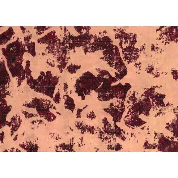Ahgly Company Indoor Rectangle Abstract Brown Modern Area Rugs, 2' x 3'