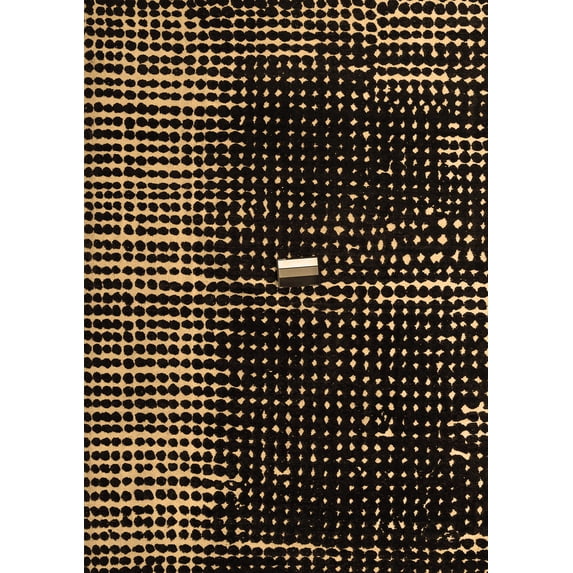 Ahgly Company Indoor Rectangle Abstract Brown Modern Area Rugs, 2' x 4'