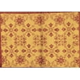 thumbnail image 1 of Ahgly Company Indoor Rectangle Abstract Brown Modern Area Rugs, 2' x 5', 1 of 4