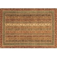 thumbnail image 1 of Ahgly Company Indoor Rectangle Abstract Brown Modern Area Rugs, 2' x 5', 1 of 4