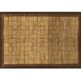 thumbnail image 1 of Ahgly Company Indoor Rectangle Abstract Brown Modern Area Rugs, 3' x 5', 1 of 4