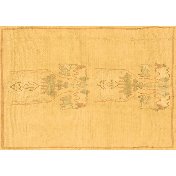 Ahgly Company Indoor Rectangle Abstract Brown Modern Area Rugs, 4' x 6'