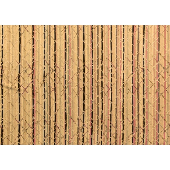 Ahgly Company Indoor Rectangle Abstract Brown Modern Area Rugs, 4' x 6'