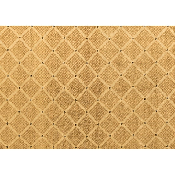 Ahgly Company Indoor Rectangle Abstract Brown Modern Area Rugs, 5' x 7'