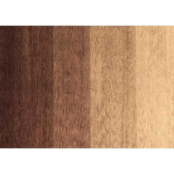 Ahgly Company Indoor Rectangle Abstract Brown Modern Area Rugs, 5' x 7'