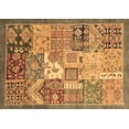 thumbnail image 1 of Ahgly Company Indoor Rectangle Abstract Brown Modern Area Rugs, 6' x 9', 1 of 4