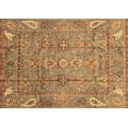thumbnail image 1 of Ahgly Company Indoor Rectangle Abstract Brown Modern Area Rugs, 8' x 10', 1 of 4