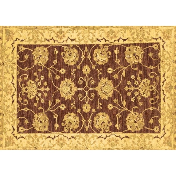 Ahgly Company Indoor Rectangle Abstract Brown Modern Area Rugs, 8' x 12'