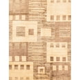thumbnail image 1 of Ahgly Company Indoor Rectangle Abstract Cardboard Brown Gold Area Rugs, 2' x 5', 1 of 2