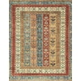 thumbnail image 1 of Ahgly Company Indoor Rectangle Abstract Chestnut Red Area Rugs, 2' x 4', 1 of 6