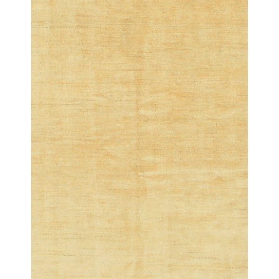 Ahgly Company Indoor Rectangle Abstract Chrome Gold Yellow Solid Area Rugs, 2' x 4'