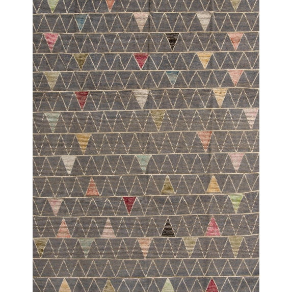 Ahgly Company Indoor Rectangle Abstract Coffee Brown Area Rugs, 7' x 9'