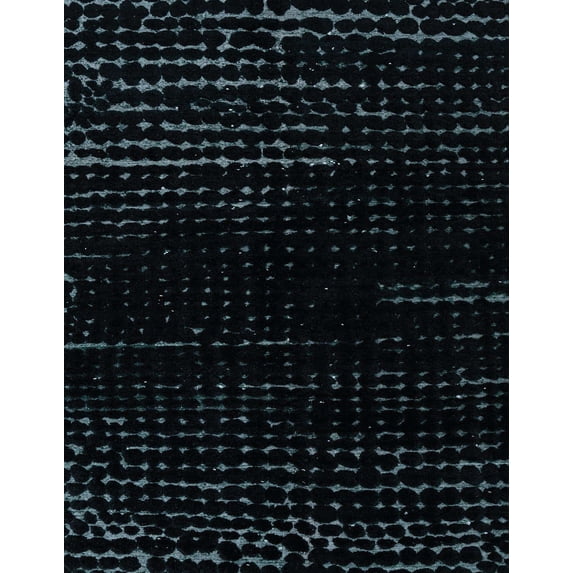 Ahgly Company Indoor Rectangle Abstract Dark Slate Gray Green Area Rugs, 8' x 12'