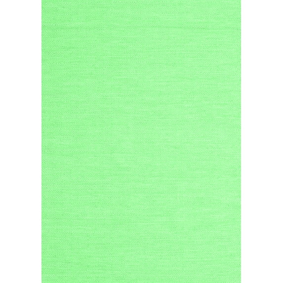 Ahgly Company Indoor Rectangle Abstract Emerald Green Contemporary Area Rugs, 2' x 3'